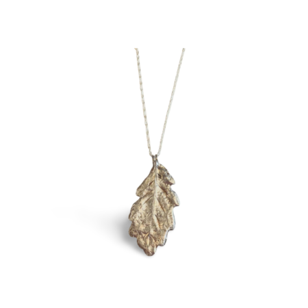 Pure Silver Oak Leaf Pendant