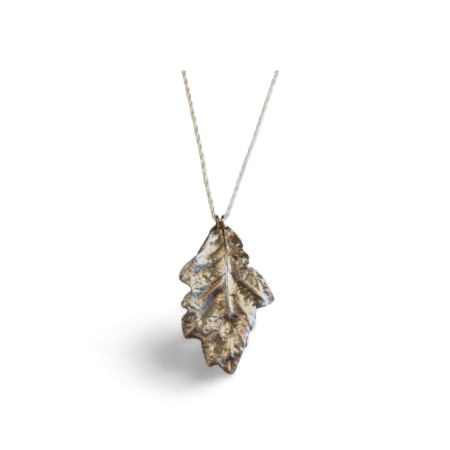 Pure Silver Oak Leaf Pendant