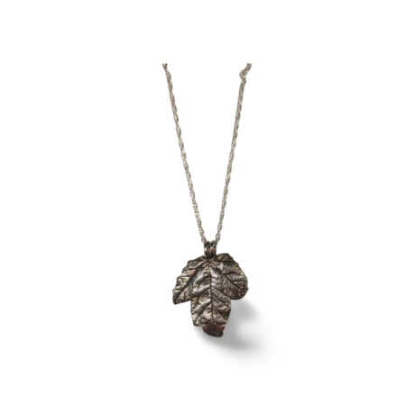 Pure Silver Sycamore Leaf Pendant